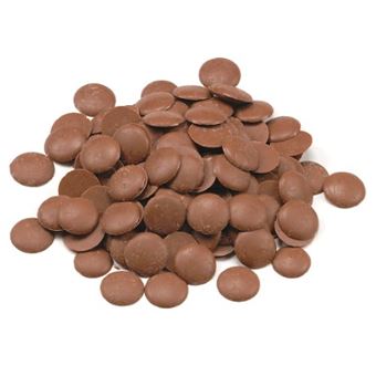 Picture of FINE  MILK CHOCOLATE DISCS 500g